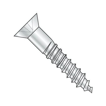 Newport Fasteners Wood Screw, #8, 1-1/2 in, Plain Stainless Steel Flat Head Phillips Drive, 100 PK 931183-100